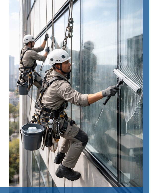 Мойка окон альпинистами в Тутаеве от 4718 р. | ВЫСОТНИК-Ттв
