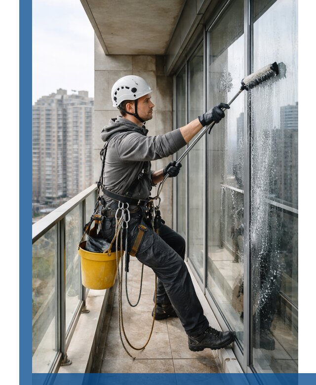 Профессиональная мойка балконного остекления в Тутаеве