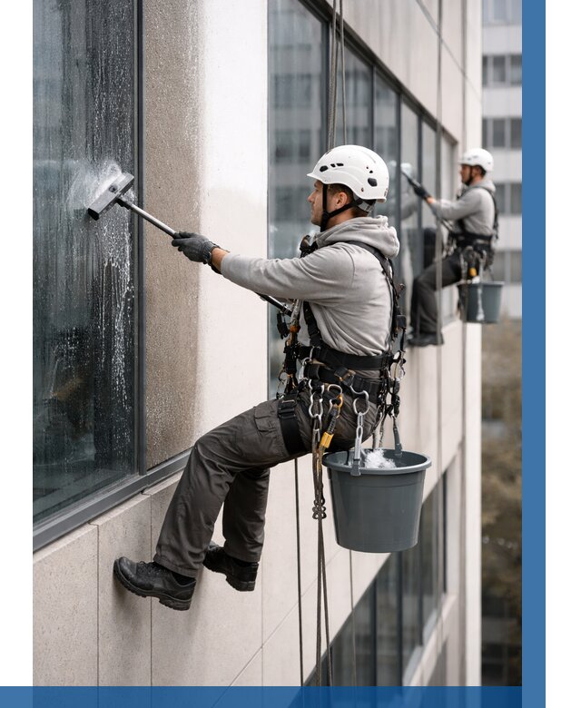 Мойка фасадов зданий в Тутаеве под ключ от 367 р. | ВЫСОТНИК-Ттв