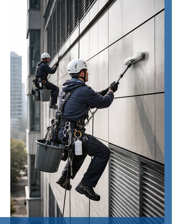 Мойка вентилируемого фасада в Тутаеве от 262 р. | ВЫСОТНИК-Ттв