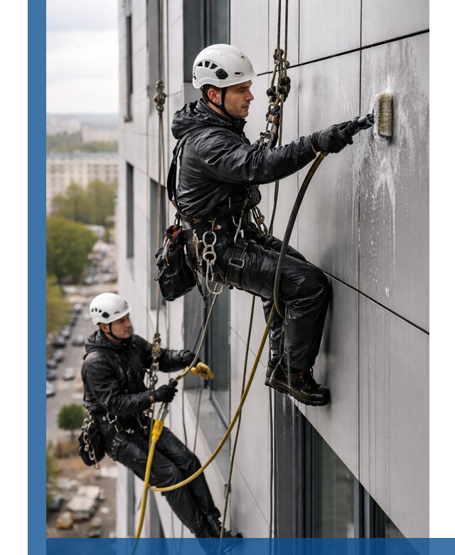 Профессиональная мойка фасада из композита в Тутаеве
