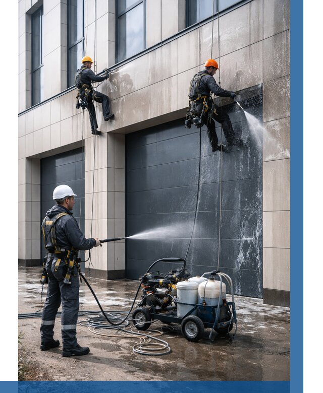 Послестроительная мойка фасада в Тутаеве от 315 р. | ВЫСОТНИК-Ттв