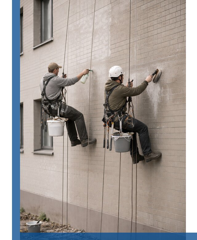 Удаление высолов с фасада зданий в Тутаеве без повреждений и следов