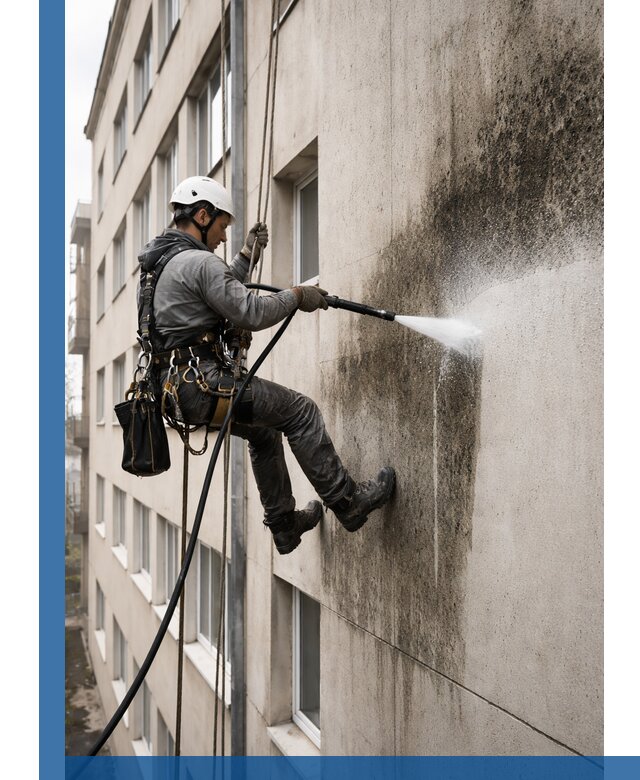 Профессиональная очистка фасадов от плесени в Тутаеве