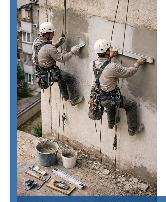 Комплексный ремонт штукатурного фасада с гарантией в Тутаеве