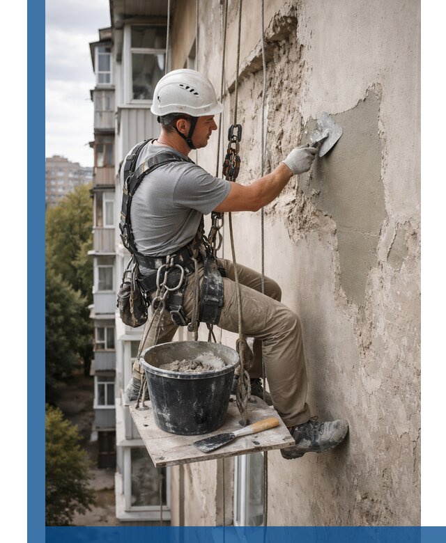 Восстановление фасадной штукатурки в Тутаеве с гарантией качества