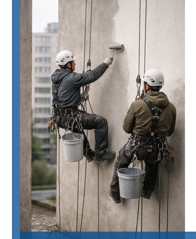 Покраска фасадов высотными альпинистами в Тутаеве с гарантией