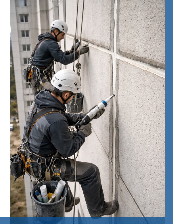 Герметизация межпанельных швов в Тутаеве от 734 р. | ВЫСОТНИК-Ттв