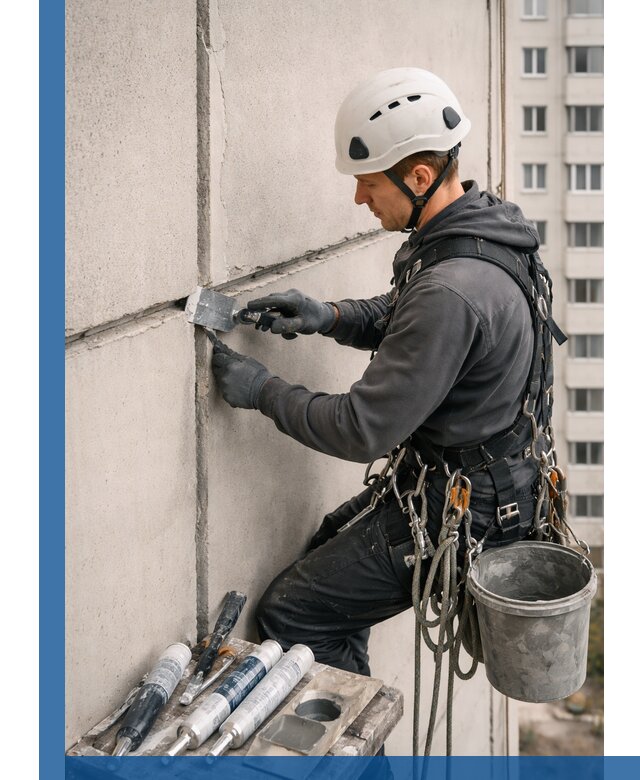 Ремонт межпанельных швов в Тутаеве герметизация и восстановление