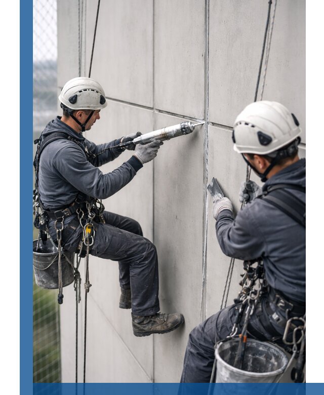 Первичная герметизация швов фасадов и кровель в Тутаеве