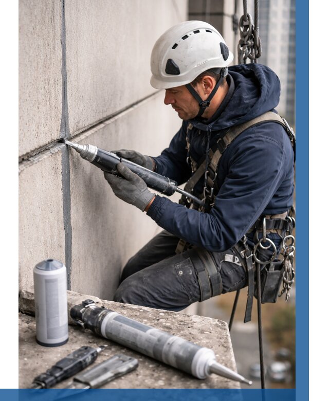 Вторичная герметизация швов в Тутаеве от 472 р. | ВЫСОТНИК-Ттв