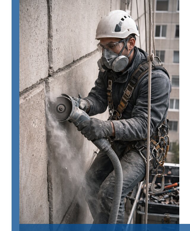 Штробление межпанельных швов в Тутаеве качественно и быстро