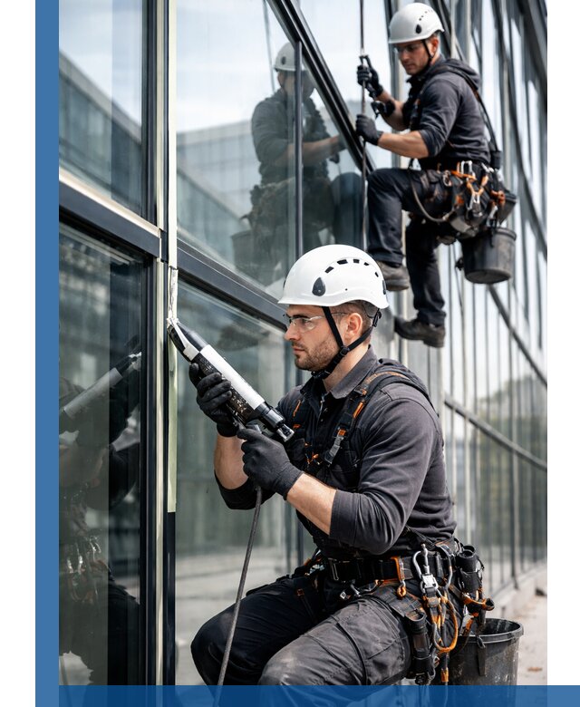 Герметизация витражных швов в Тутаеве для зданий и фасадов