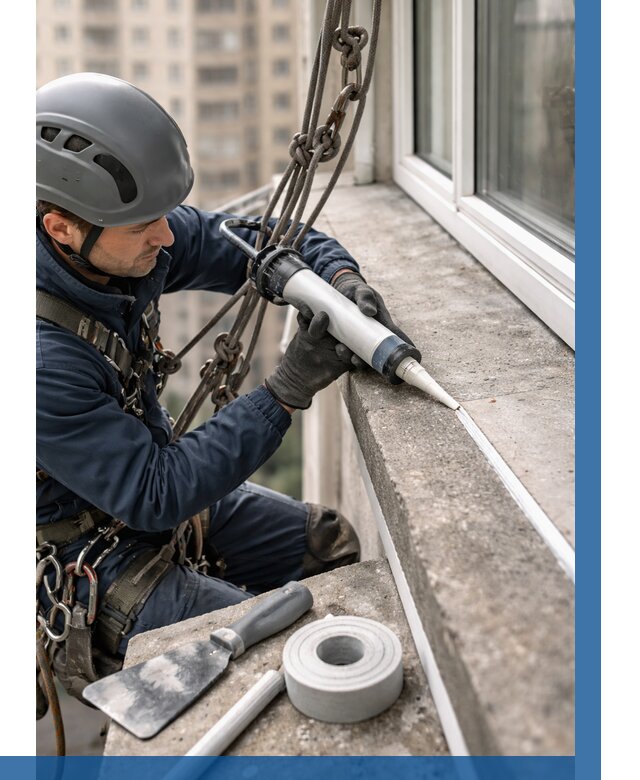 Герметизация балконного козырька в Тутаеве от 4718 р. | ВЫСОТНИК-Ттв