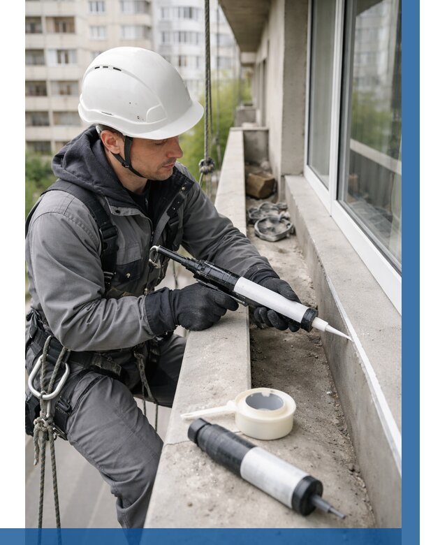 Герметизация швов лоджии в Тутаеве от 4718 р. | ВЫСОТНИК-Ттв