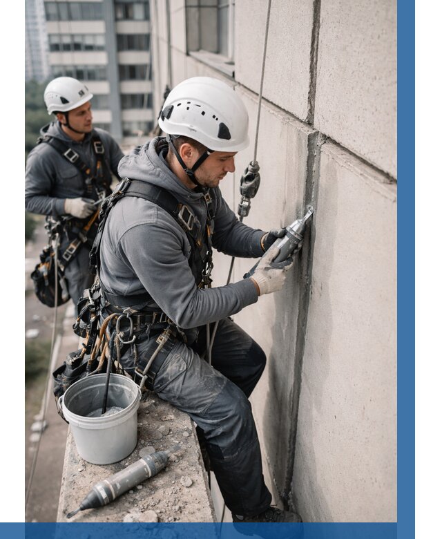 Ремонт деформационных швов здания в Тутаеве от 1048 р. | ВЫСОТНИК-Ттв