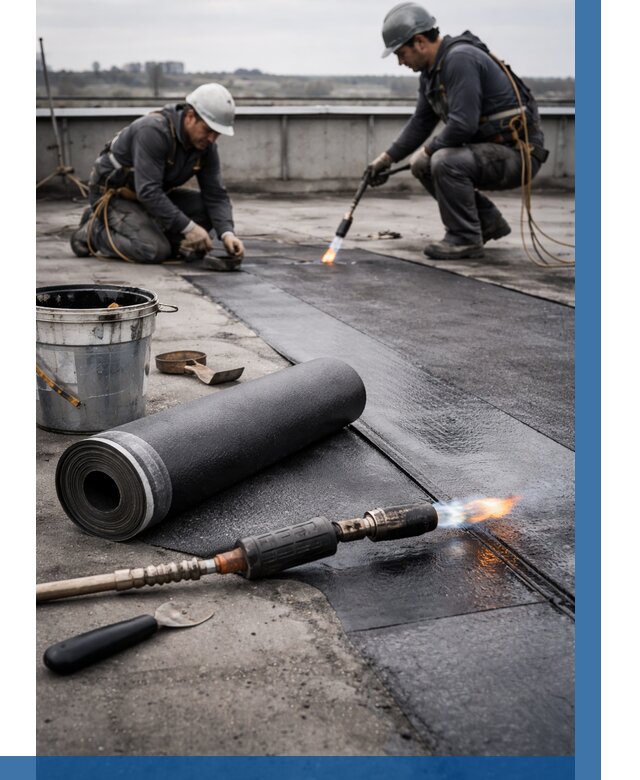 Ремонт рулонной кровли в Тутаеве от 681 р. | ВЫСОТНИК-Ттв