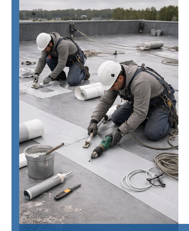 Ремонт мембранной кровли в Тутаеве качественно и с гарантией