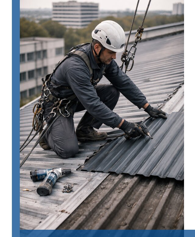 Ремонт профнастила на кровле в Тутаеве, работы под ключ