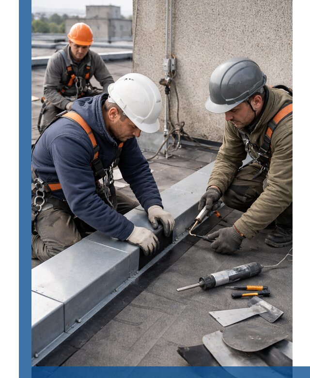 Ремонт кровельных примыканий в Тутаеве профессионально