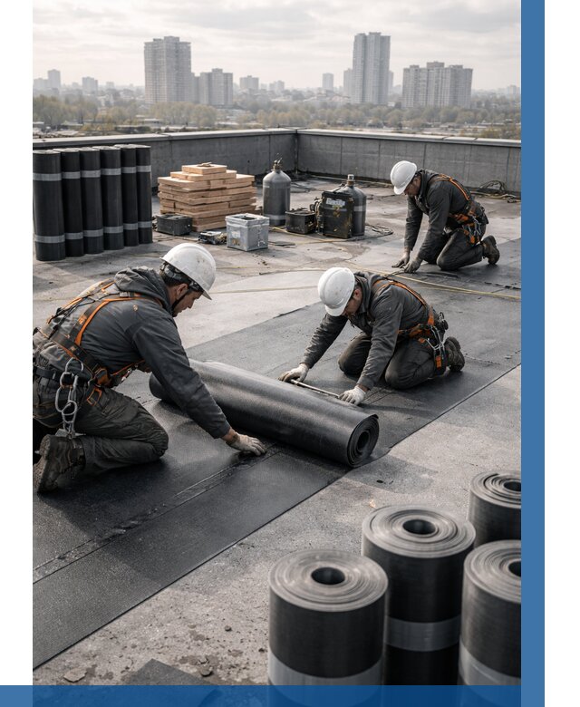 Монтаж мягкой кровли под ключ в Тутаеве от 472 р. | ВЫСОТНИК-Ттв