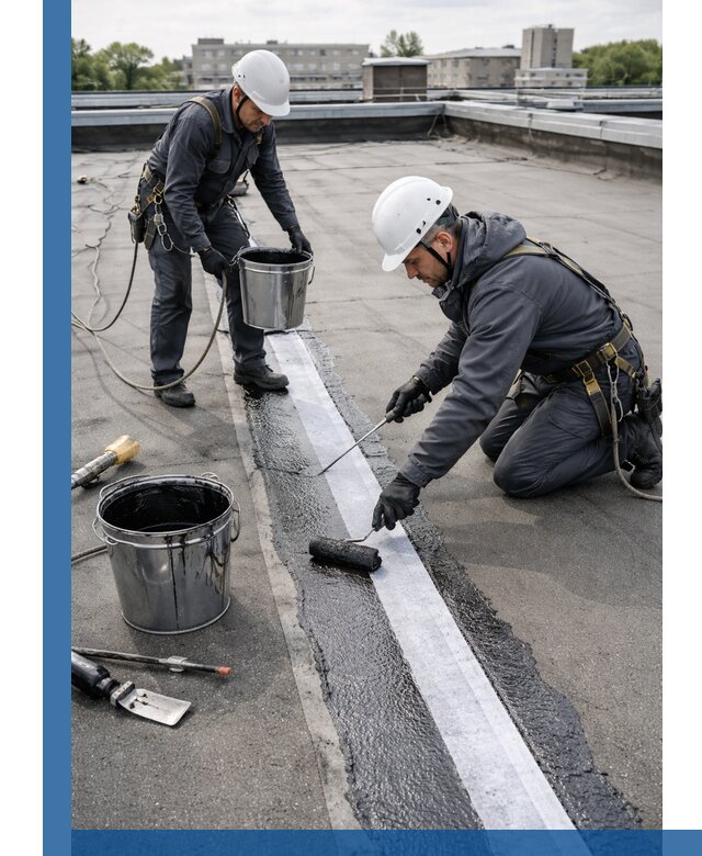 Гидроизоляция кровли мастикой в Тутаеве надежная защита