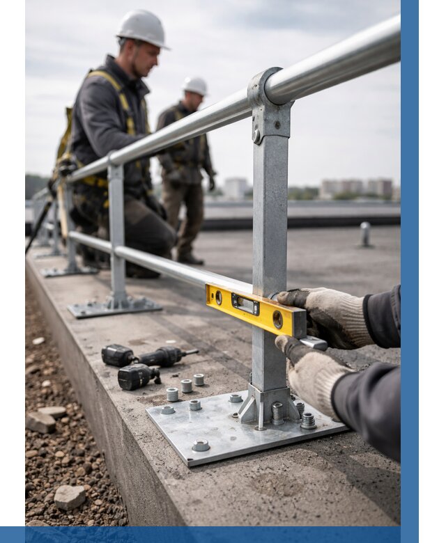 Монтаж кровельного ограждения в Тутаеве от 1258 р. | ВЫСОТНИК-Ттв