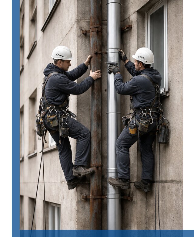 Замена водосточных труб в Тутаеве: монтаж и демонтаж под ключ
