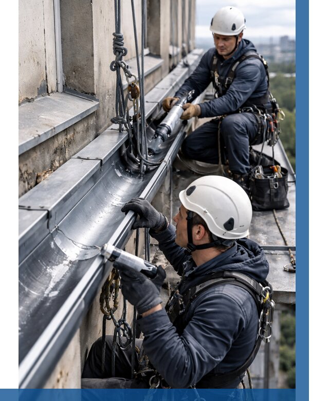 Ремонт водосточных желобов в Тутаеве от 6815 р. | ВЫСОТНИК-Ттв