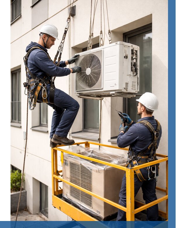 Демонтаж внешнего блока кондиционера в Тутаеве от 3669 р. | ВЫСОТНИК-Ттв