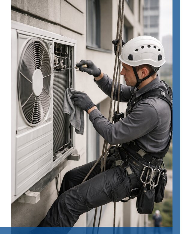 Обслуживание внешнего блока кондиционера в Тутаеве от 2831 р.ВЫСОТНИК-Ттв