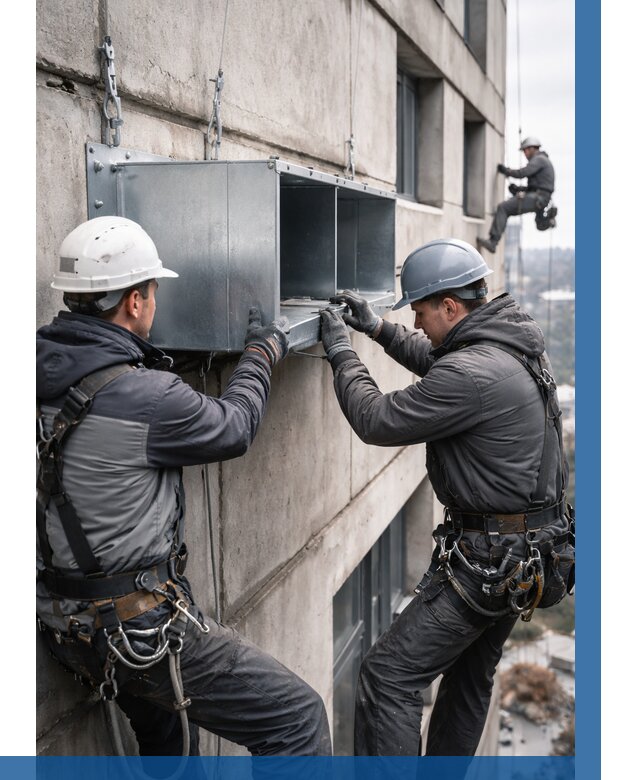 Монтаж вентиляционных коробов в Тутаеве от 3145 р. | ВЫСОТНИК-Ттв