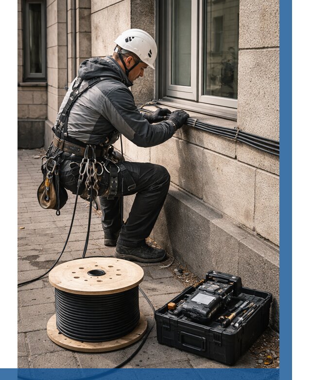 Прокладка оптоволоконного кабеля в Тутаеве от 839 р. | ВЫСОТНИК-Ттв