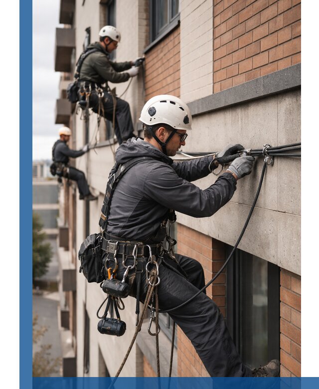 Крепление кабеля на фасаде монтаж и крепеж в Тутаеве