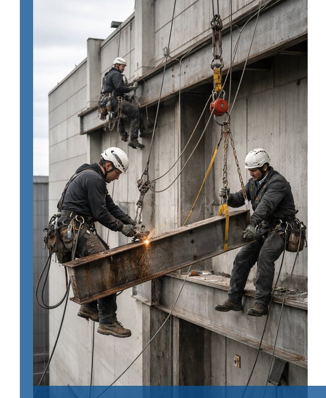 Демонтаж металлоконструкций на высоте в Тутаеве под ключ