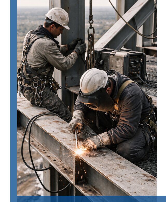 Высотные сварочные работы в Тутаеве для промышленных объектов