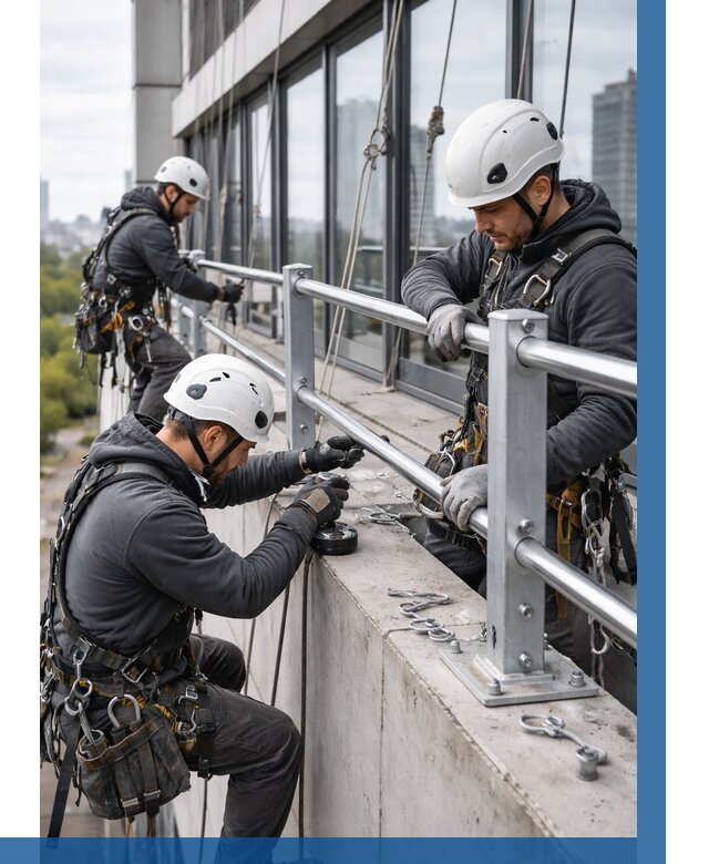Монтаж ограждений на высоте в Тутаеве, от 1258 р. | ВЫСОТНИК-Ттв