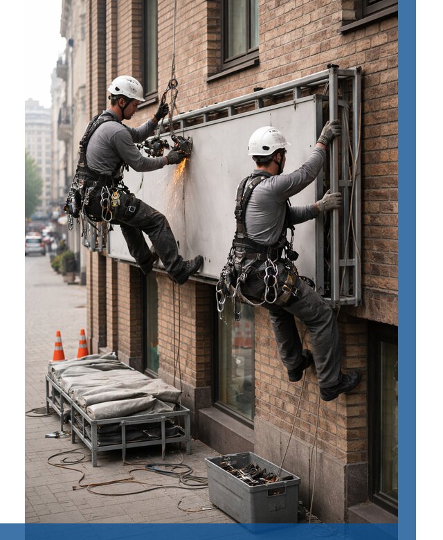 Демонтаж рекламной вывески в Тутаеве от 6815 р. | ВЫСОТНИК-Ттв