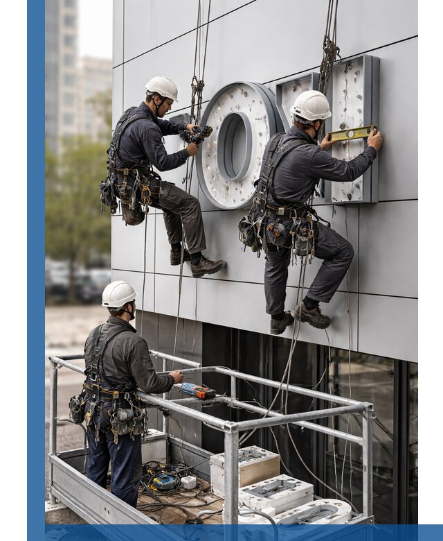 Профессиональный монтаж световых букв в Тутаеве под ключ