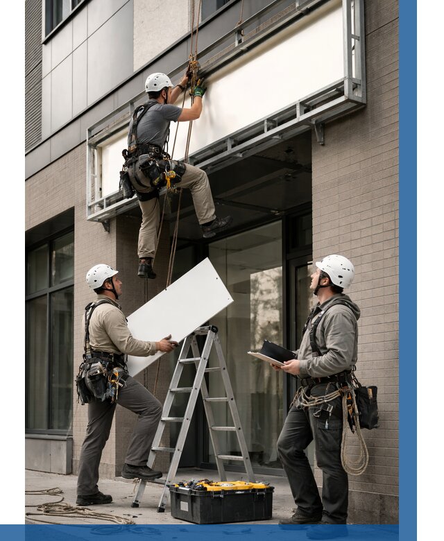 Монтаж светового короба в Тутаеве от 6815 р. | ВЫСОТНИК-Ттв