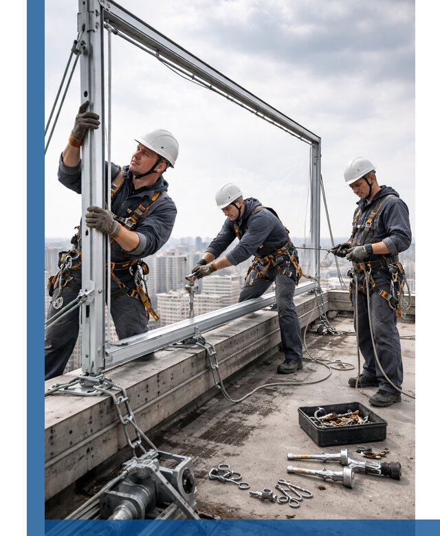 Монтаж крышных рекламных конструкций под ключ в Тутаеве