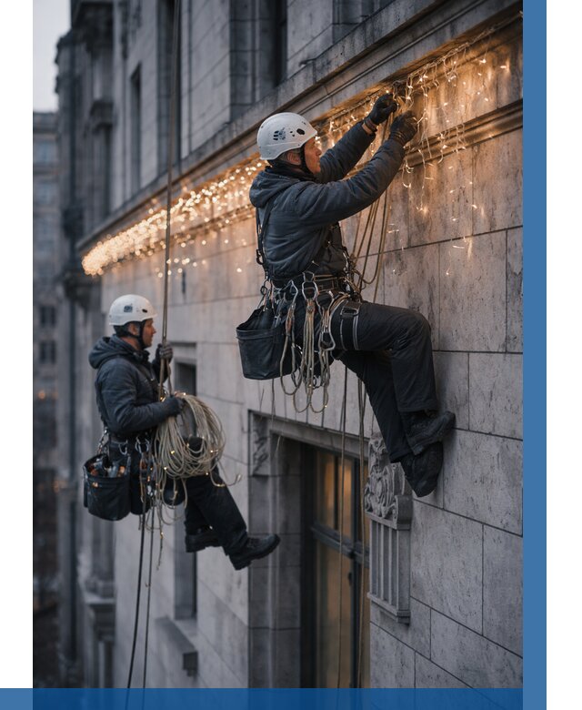 Монтаж новогодней иллюминации в Тутаеве от 8911 р. | ВЫСОТНИК-Ттв