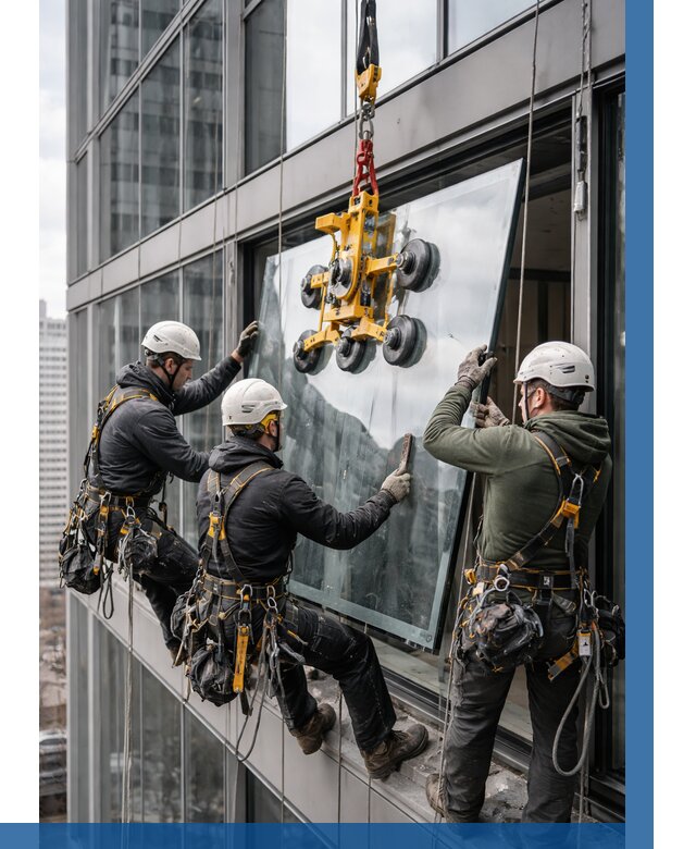 Фасадное остекление зданий под ключ в Тутаеве от 10484 р. | ВЫСОТНИК-Ттв