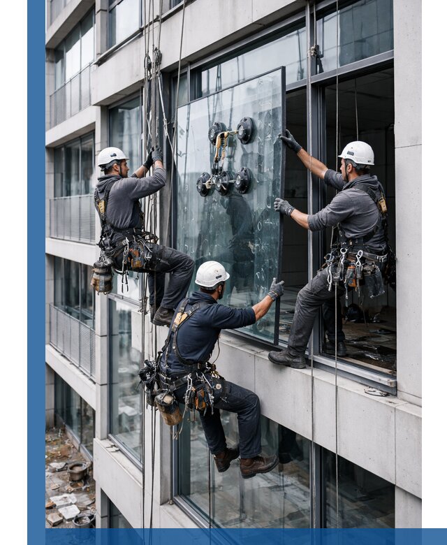 Фасадное остекление и монтаж витражей зданий в Тутаеве под ключ