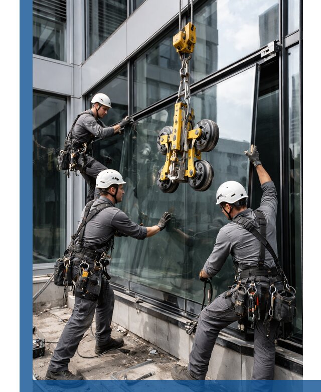 Структурное остекление фасадов в Тутаеве монтаж и обслуживание