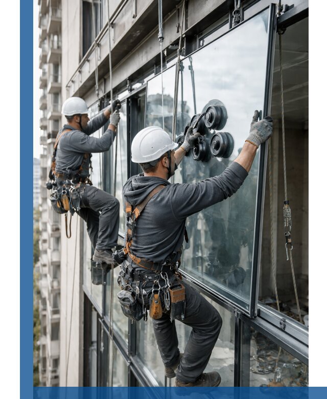 Витражное остекление фасадов и лоджий в Тутаеве под ключ