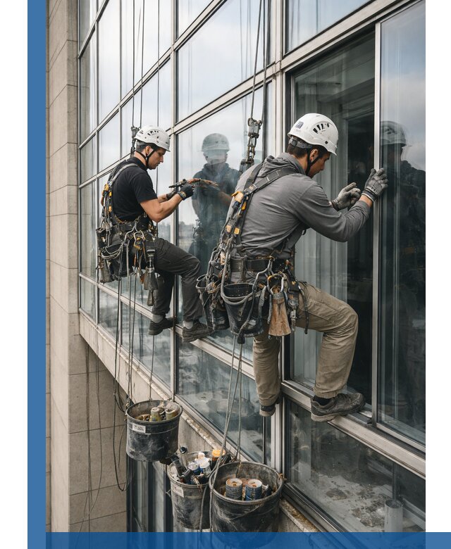 Ремонт витражных конструкций и фасадного остекления в Тутаеве