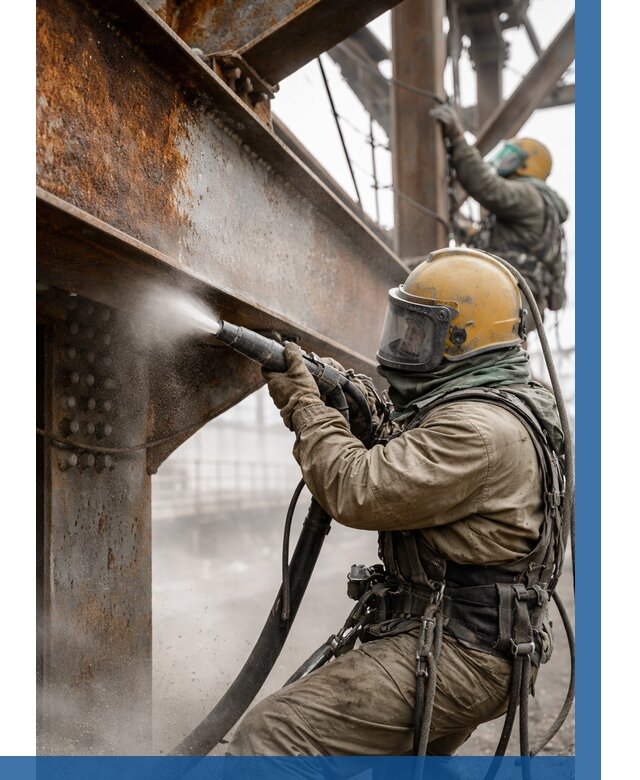 Пескоструйная очистка металлоконструкций в Тутаеве по 629 р. ВЫСОТНИК-Ттв