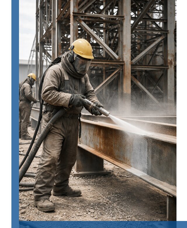 Пескоструйная очистка металлоконструкций в Тутаеве промышленная