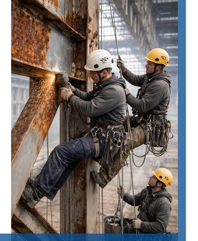 Зачистка металла от ржавчины в Тутаеве от 367 р. | ВЫСОТНИК-Ттв